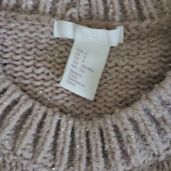 H&M soft pink sparkle sweater - Picture 3 of 3
